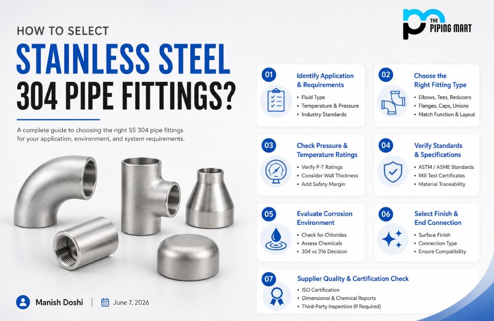 How To Select the Stainless Steel 304 Pipe Fittings