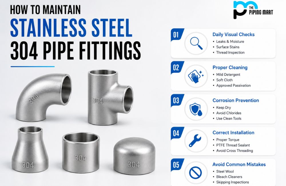 How to Maintain Stainless Steel 304 Pipe Fittings