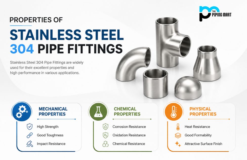 Properties of Stainless Steel 304 Pipe Fittings