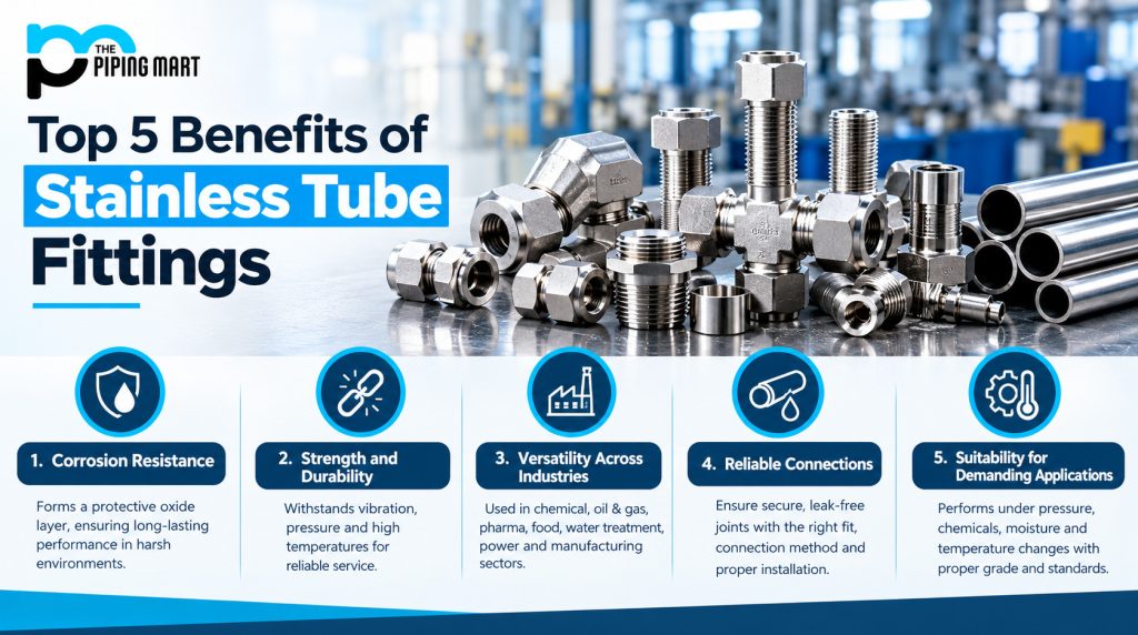 5 Benefits of Stainless Tube Fittings