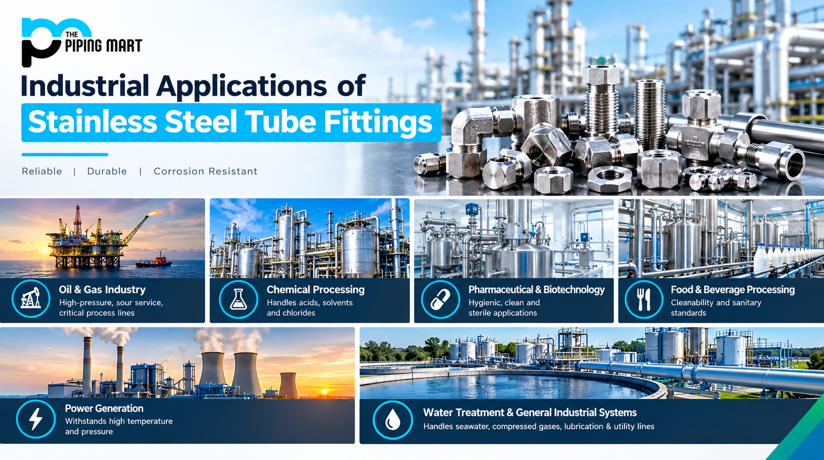 Industrial Applications of Stainless Tube Fittings